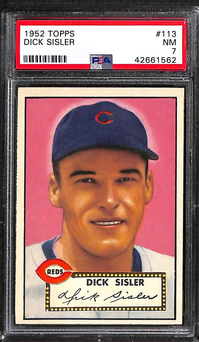 1952 Topps #113 DICK SISLER PSA 7 NM 42661562 