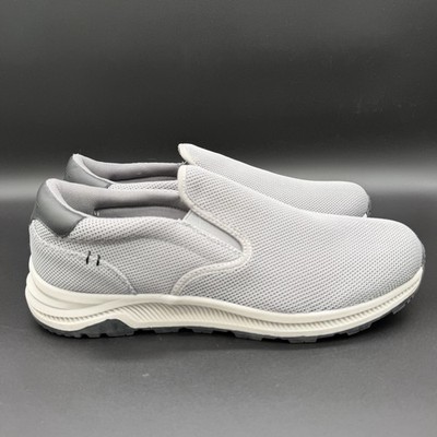 Rockport Fulton Slip On Mens Size 13 Gray Canvas Lifestyle Sneakers Shoes CJ1660