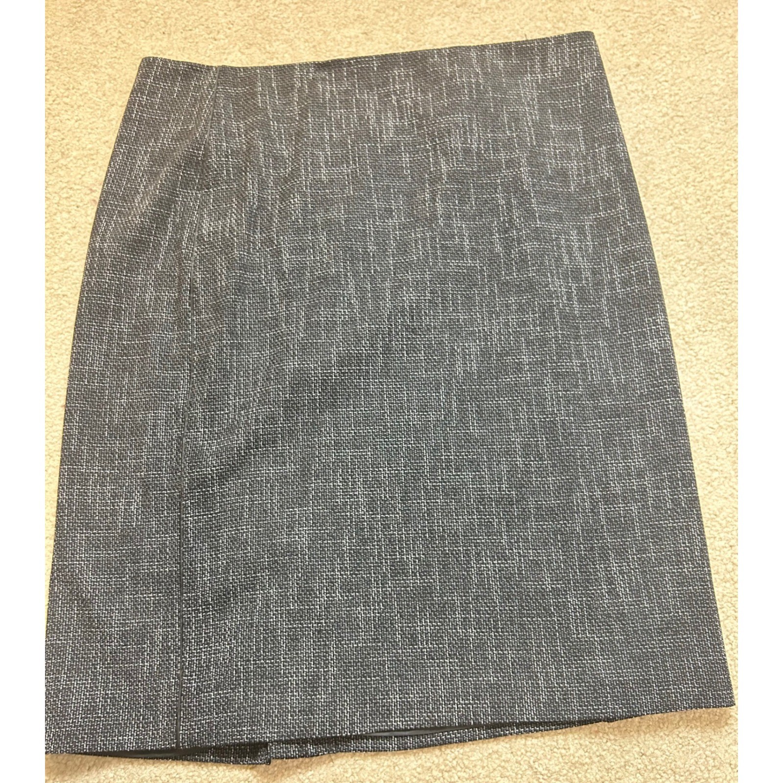 Rafael Women Black White Tweed Pencil Skirt Size 14 Business Casual Career