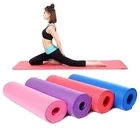 Non Slip Yoga Mat 4mm Exercise Fitness Pilates Workout Mat Home Gym Camping