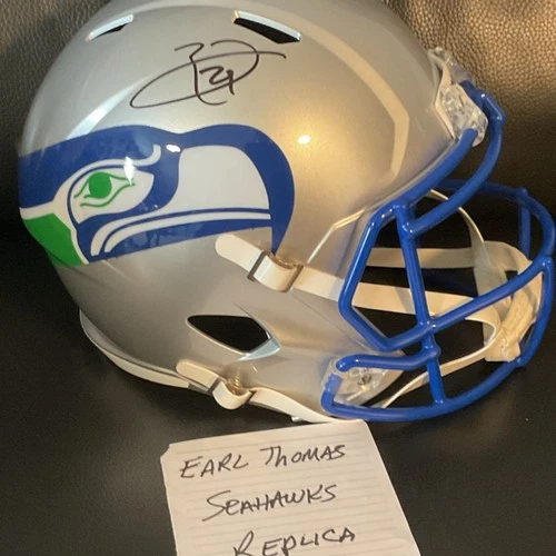 Earl Thomas Seattle Seahawks Autographed Original Football Helmet BAS