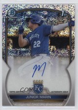 2023 Bowman Chrome Prospect Speckle Refractor 66/299 Junior Marin Auto 1cc7