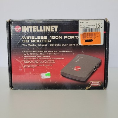 Intellinet 150N 3G Portable Router, Intellinet 524803. Open Box