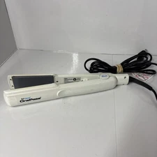 Bio Ionic One Pass Model NS 38 White Flat Iron Hair Straightener 5 Heat Settings