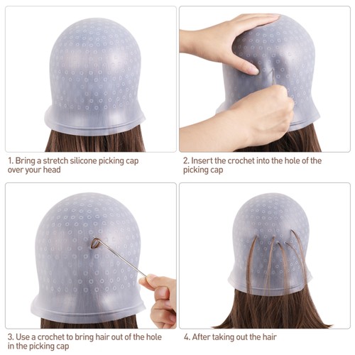 Frcolor Salon Dye Silicone with Hook Hair Salon Color Coloring Highlighting - Picture 6 of 9