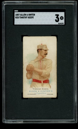 1887 N28 Allen & Ginter #26 Timothy Keefe — SGC (grade unconfirmed)