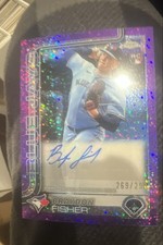 2025 Topps Chrome Update Autographs Braydon Fisher Purple Speckle  /299 