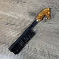 Vintage Horse Head Equestrian Clothes Brush  10.5  Made In Japan