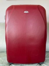 Vintage Samsonite Red Burgundy Maroon Hard shell Luggage Suitcase 29"