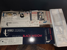 Infinity Black Widow Tonearm With Original Box Mounting Template and Protractor