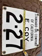 Standard oil company porcelain sign