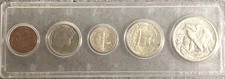 1940 5 COIN PROOF SET - "GRADE BETWEEN AU" - CHECK OUT - GREAT  COLLECTION ?💥✅