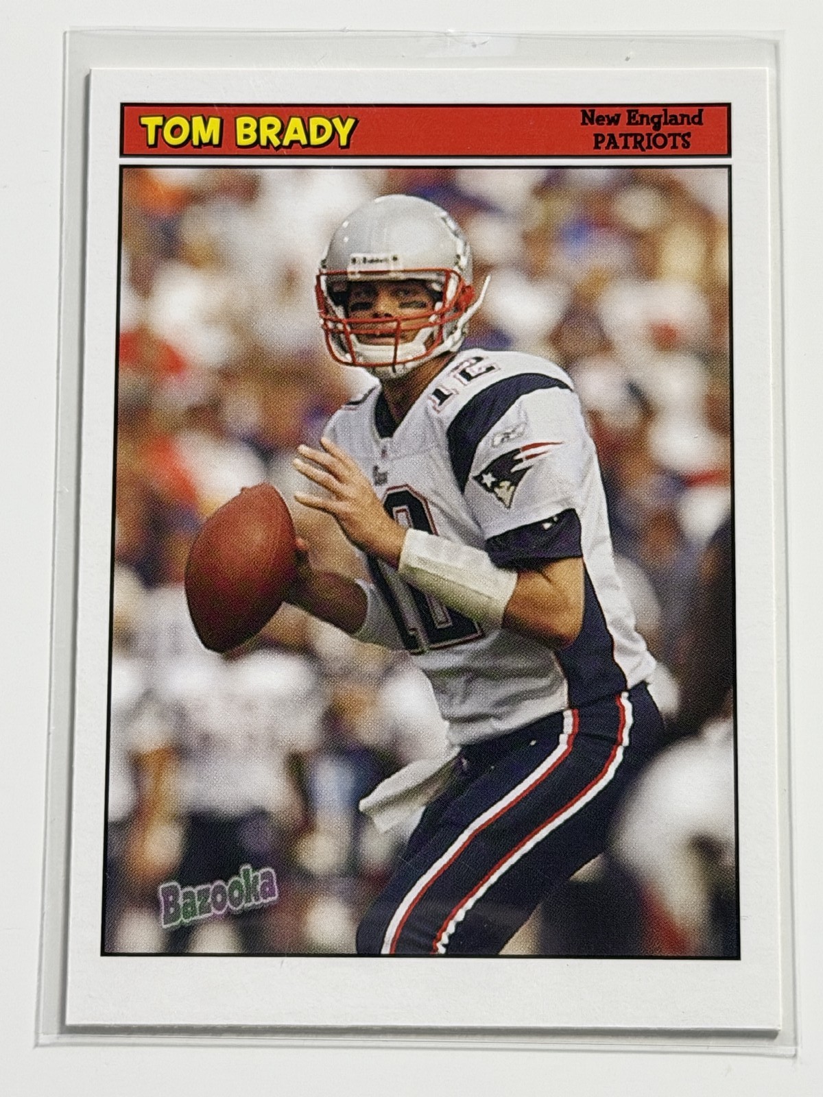 2005 Topps Bazooka TOM BRADY #12 New England Patriots