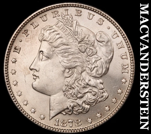 1878-(7 Tail Feathers) Morgan Dollar- Gem Brilliant Uncirculated MS+++ #i4384