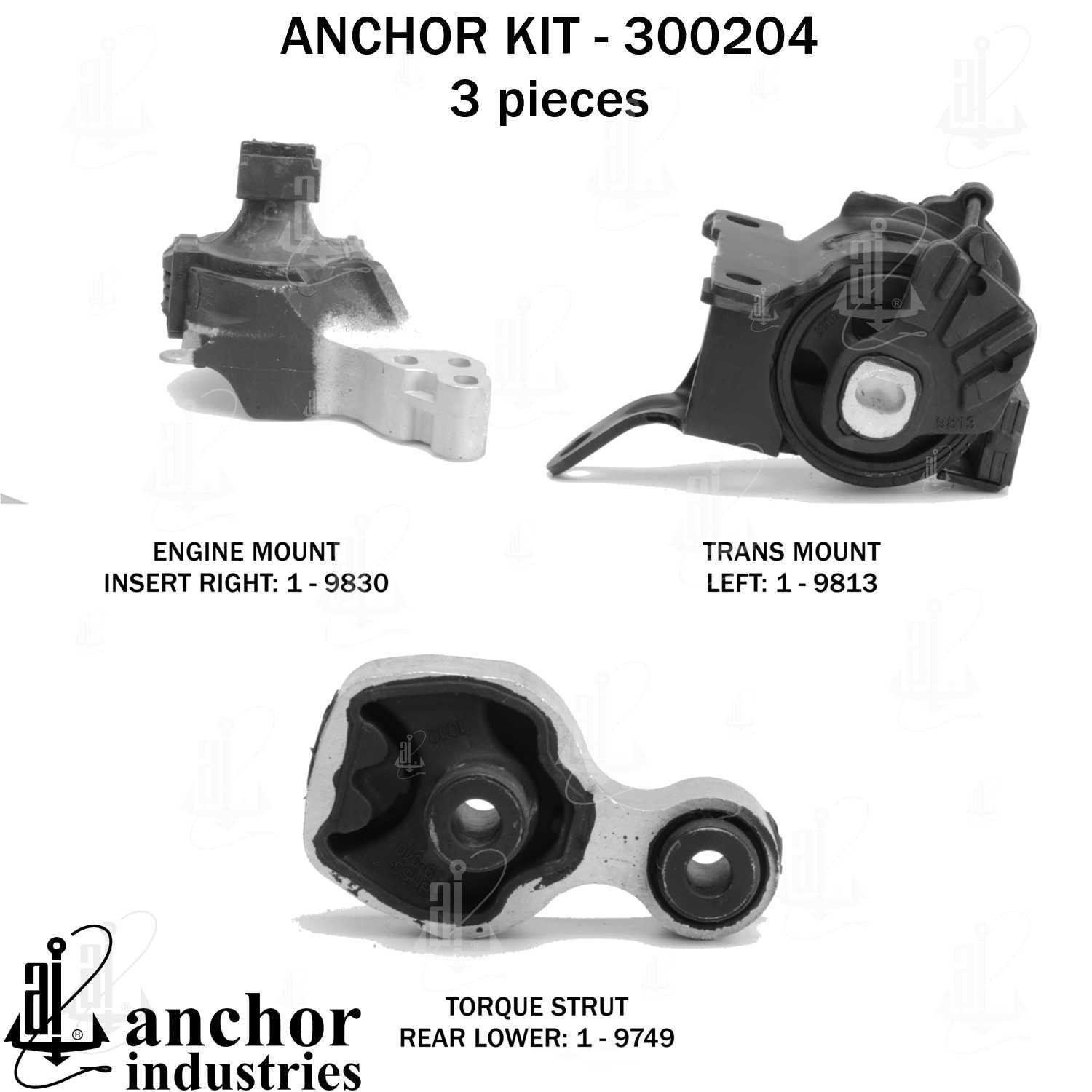 Engine Mount Kit Anchor 300204 for sale online | eBay