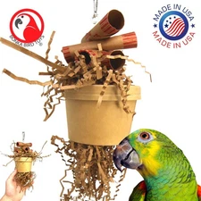 3868 Money Pot Small Medium Bird Toy Cage Cockatiel Parakeet Pet
