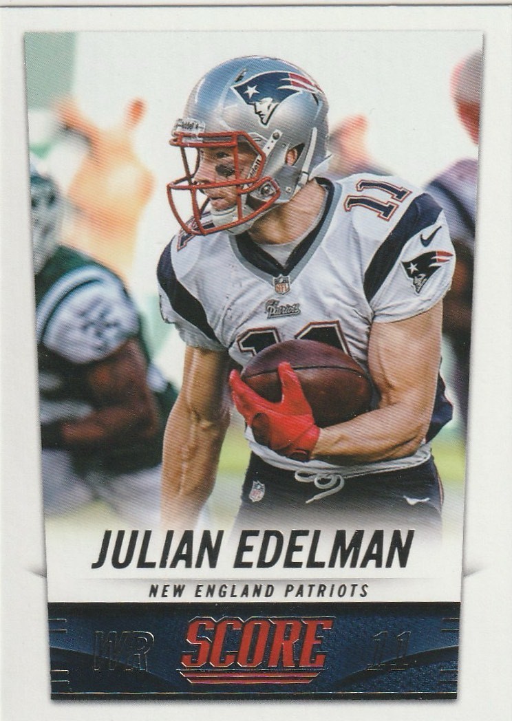2014 Score Football #131 ✨ Julian Edelman 🏈 New England Patriots ⭐ NFL