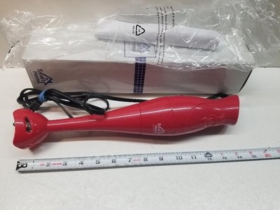 Smart Home Immersion Stick Blender Open Box | Handheld Blender | 2 Speeds Red