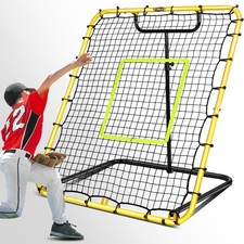 Baseball Rebounder Net - 4x4.5FT Baseball Pitchback Net for Pitching and Fiel...