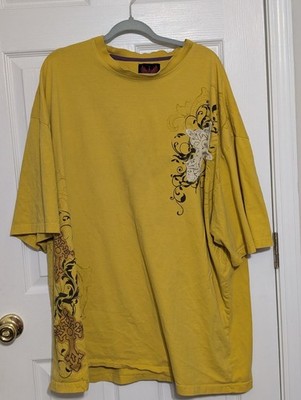 RARE OLD SKOOL MEN S TSHIRT YELLOW GRAPHICS URBAN ROYALE CLOTHING SIZE 5XL