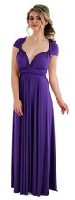 Multiway wrap dress for bridesmaids or formal events with free matching tie set.