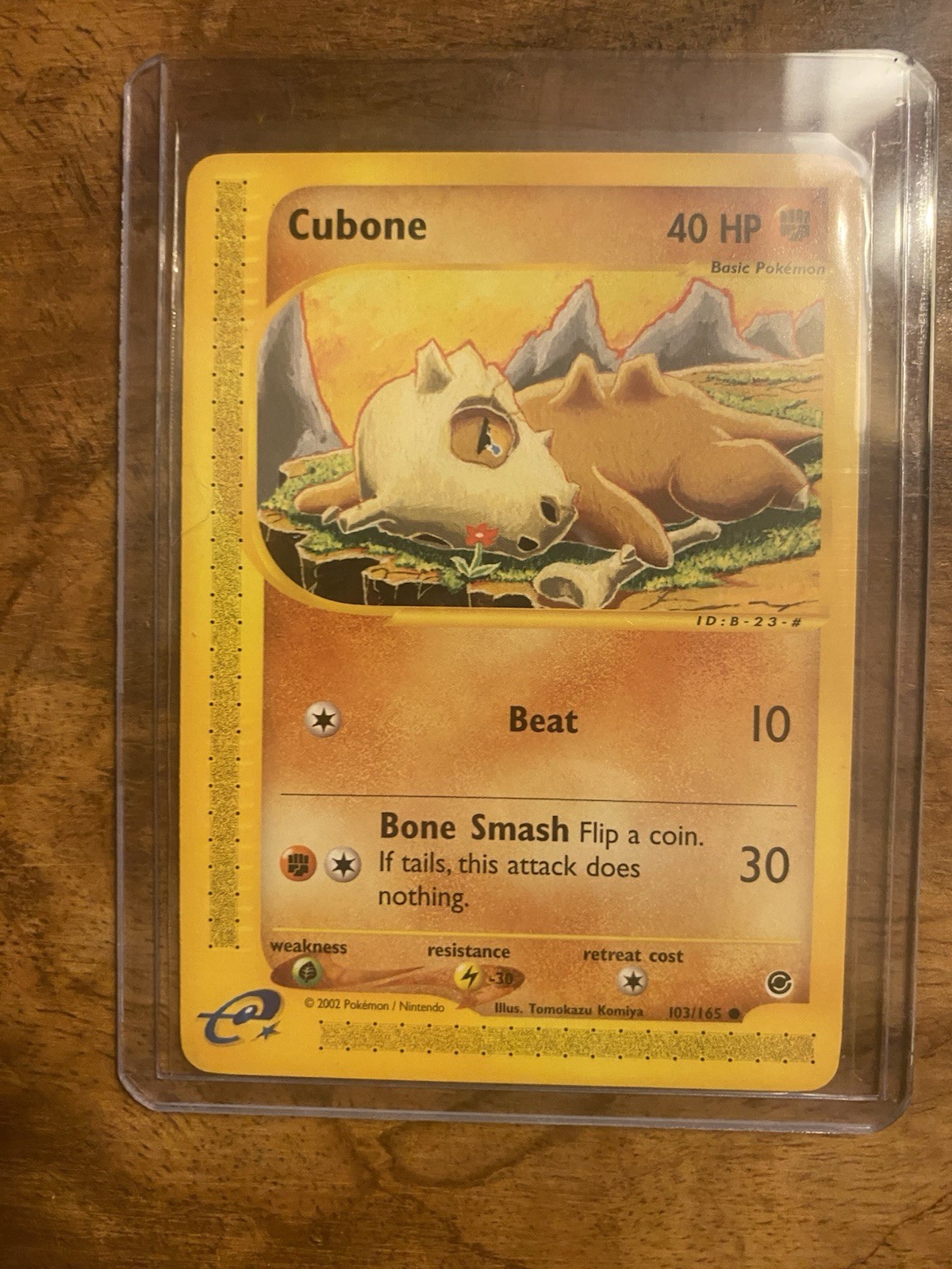 Cubone Expedition Holo E-Reader 103/165 Pokemon TCG Komiya 2002