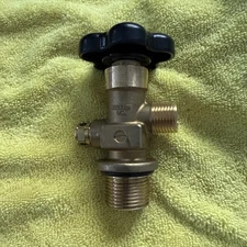 SHERWOOD GV SERIES VALVE for ALUMINUM 5-50# CO2 TANKS - CGA320-1.125"UNF-3000PSI