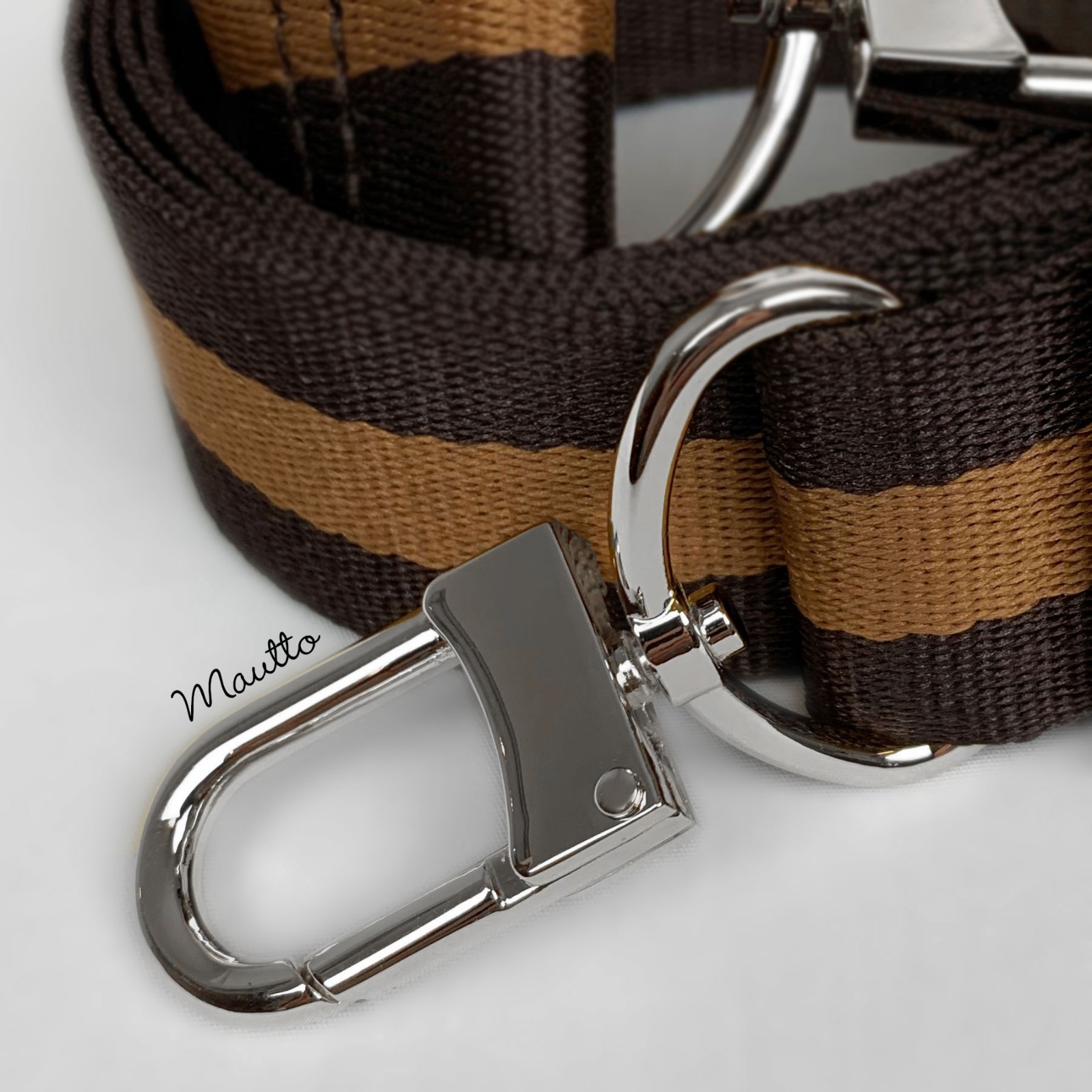 Dark Brown & Golden Honey Strap for LV Purses/Bags - Adjustable Crossbody Length