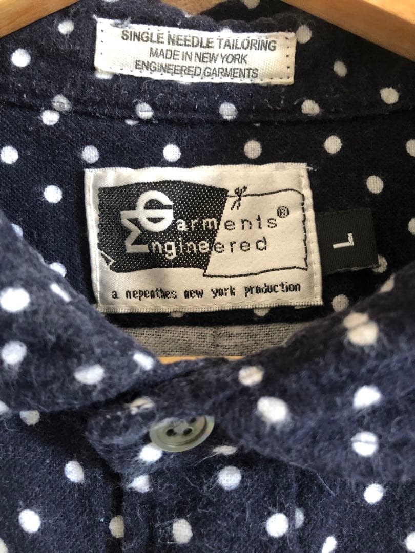 Engineered Garments Round Collar Flannel Shirt Na… - image 19