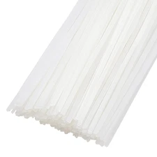 150pcs 11.2inch Hot Melt Resin Strips 2mm Wide White Thermal Glue Strips For Boo