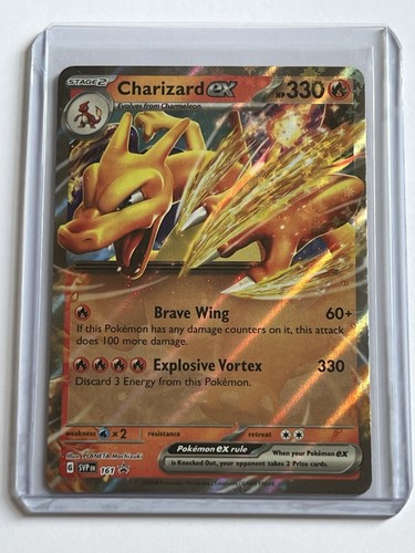 Charizard EX 161 Pokemon Scarlet & Violet Promos 2024 Mint - 9.0 + Black Star