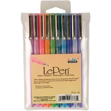 Uchida 4300-10C Le Pen Bright Set 10/Pkg-Assorted Colors