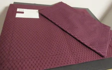 2 Pottery Barn Placemats Amethyst Burgundy 13" x 18"  McKenna spillproof Set new