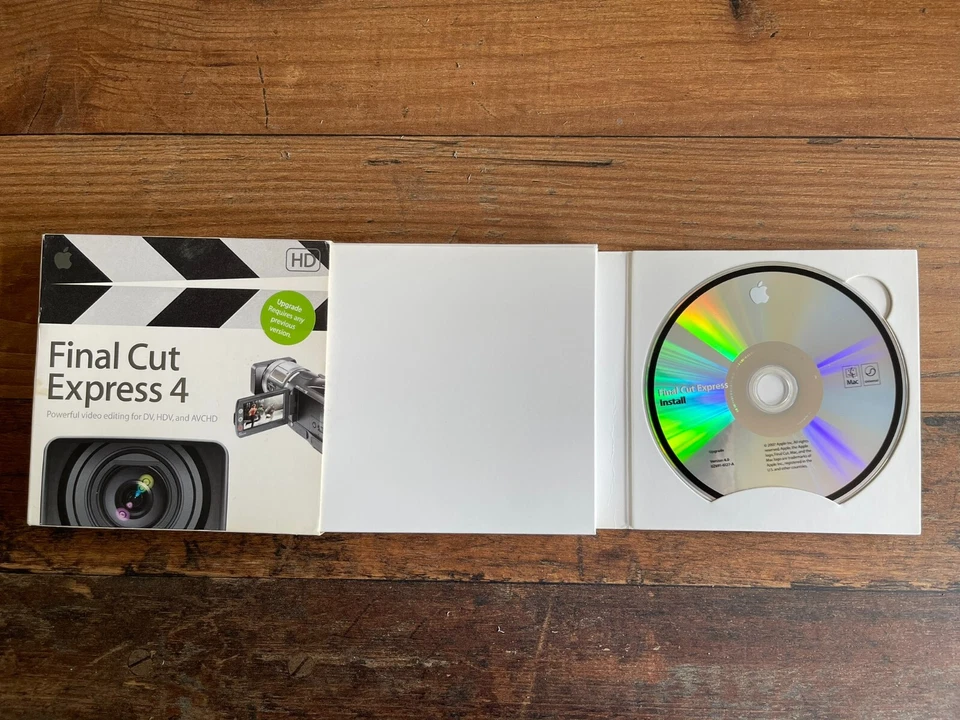 #10026:Apple Final Cut Express 4 HD. DVD. No Manuals. Upgrade. English - Bild 2 von 2