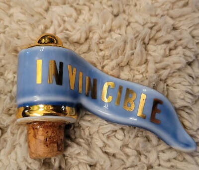 Rare Larsen Cognac Viking Ship Invincible Edition Blue And Gold