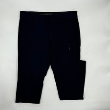 Banana Republic Women's Sloan Fit Pants Size 0 Navy Cotton Blend Straight Leg