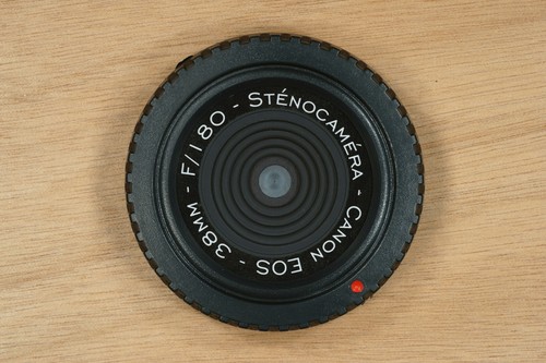 Objectif Sténopé Pinhole Body Cap 38mm pour monture Canon EF, EOS type Canon 5D