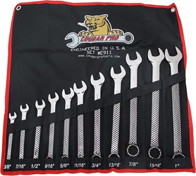 Cougar Pro Ringschlüssel Set 11 Teile SAE E911