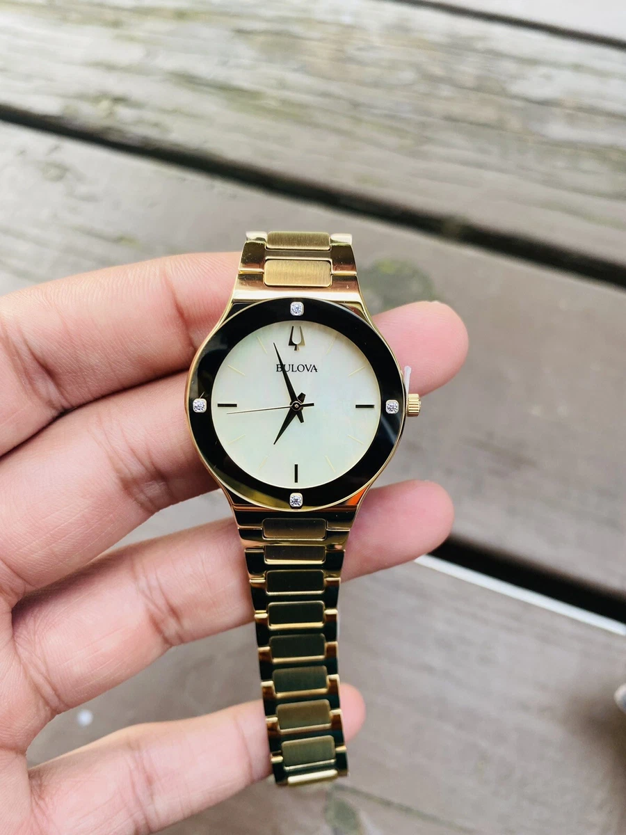 Bulova Diamond Beige Women Watch 97R102