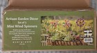 Artisan Garden Decor Set Of 3 Mini Wind Spinners-Each Spinner-7' Dia & 22' H