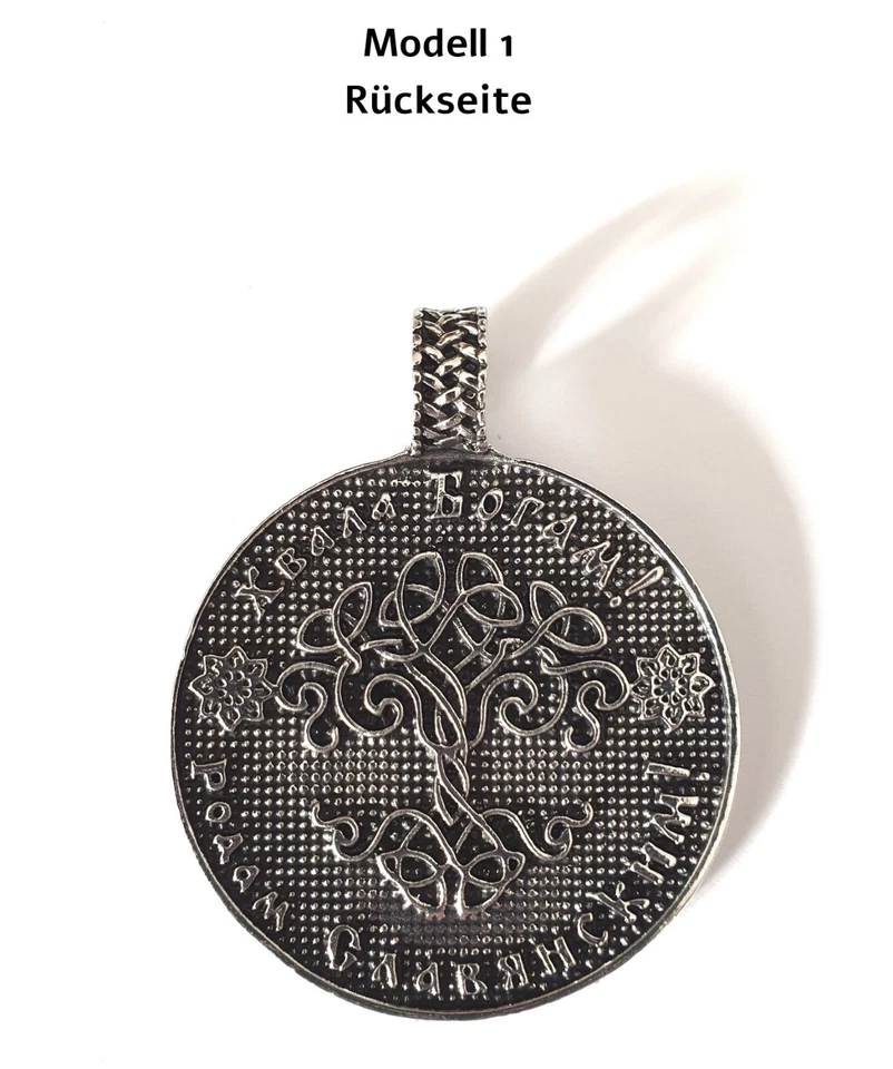 Halskette Sonnenrad  Kolovrat Medaillon Amulett slawisch keltisch Mythologie - Bild 4 von 4