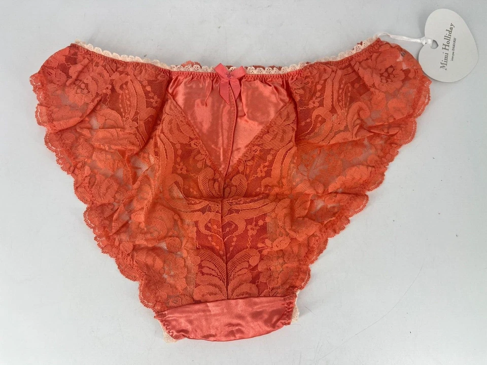 Knickers de encaje a presión Mimi Holliday brandy XS UK 6-8 TD039 DD 18 Foto 2 de 4