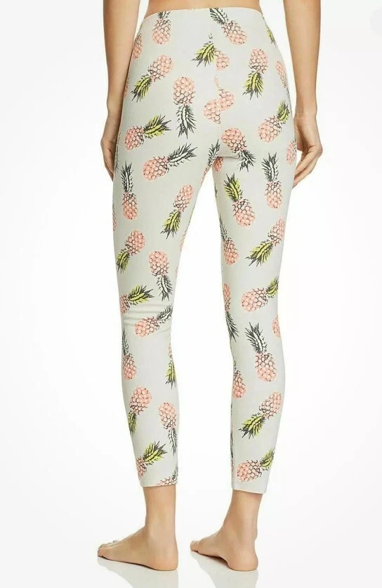 HUE Women's Size S Leggings Skimmer Pineapple Sand Simply Stretch Pant jeans NWT - Image 2 of 4