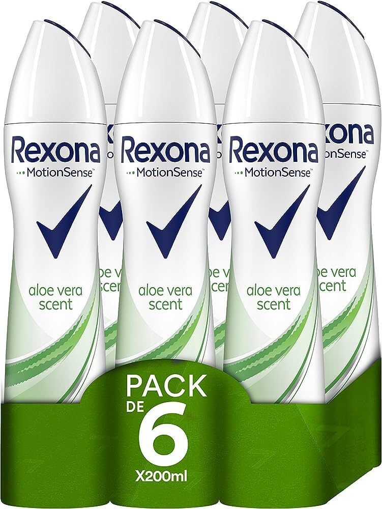 3 x Rexona motion sense aloe vera 48H fresh confidence anti-transpirant 0%  alcohol 200 ML 