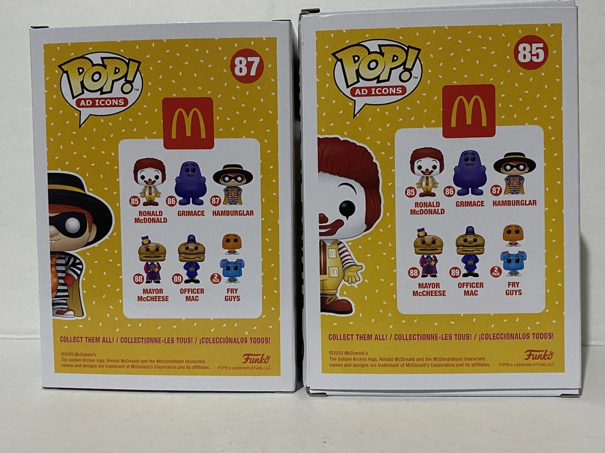 Funko Pop Hamburglar 87 Papa Burger McDonald's Ad Icons