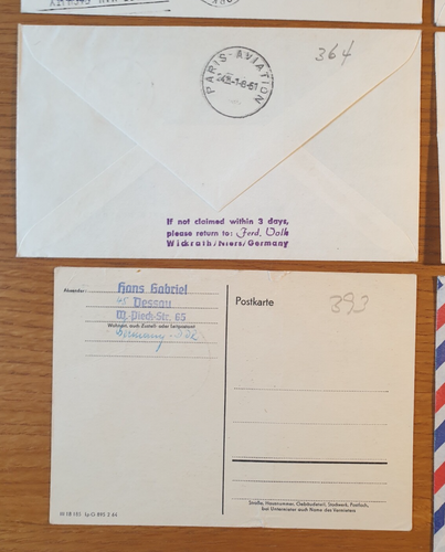 - 1960 to 1965 GERMANY - 20 x First Flight / Flown Covers LUFTHANSA Job Lot B - Picture 15 of 24