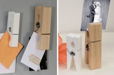 Casablanca Wandhalter Wäscheklammer weiß Kartenhalter Fotohalter Geldgeschenk