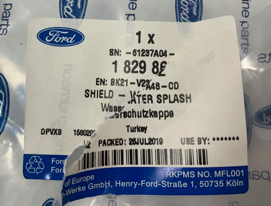 Genuine Ford Water Splash Shield 1829862 for sale online | eBay