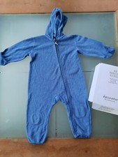 Hessnatur Fleece Overall aus reiner Bio-Baumwolle 86/92