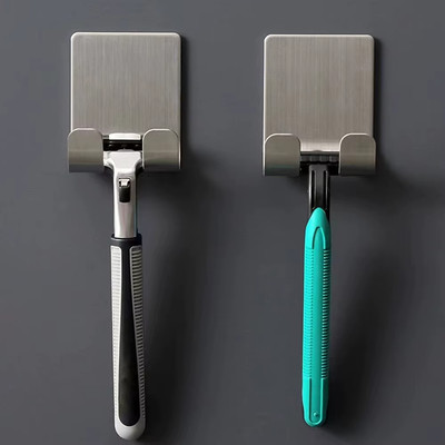 Punch-Free Razor Holder, Storage Hook, Space Aluminum Multi-Purpose Bathroom Acc